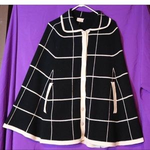 60s Vintage graphic glentex cape